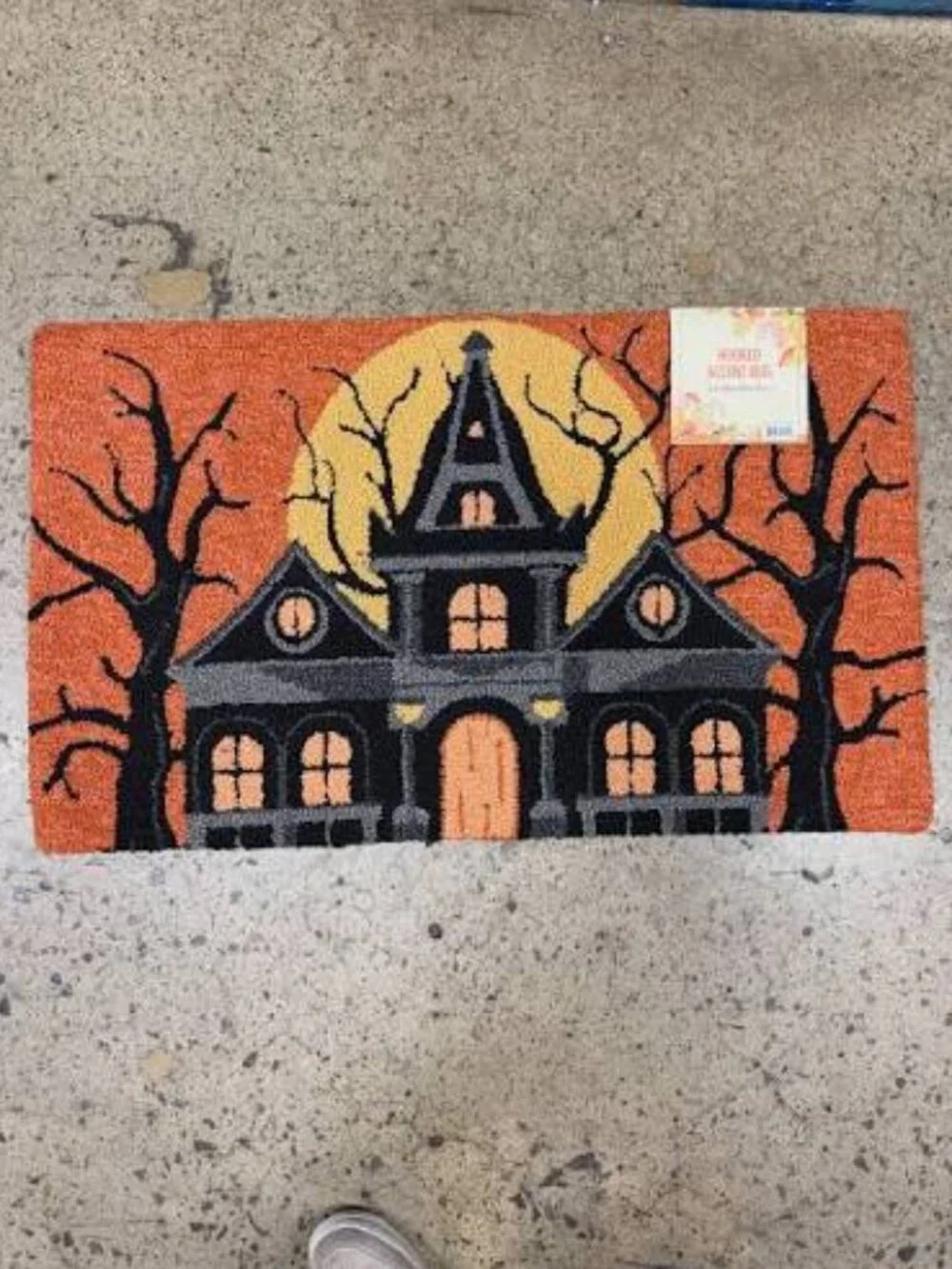 Halloween Haunted House Door Mat Kitchen rug